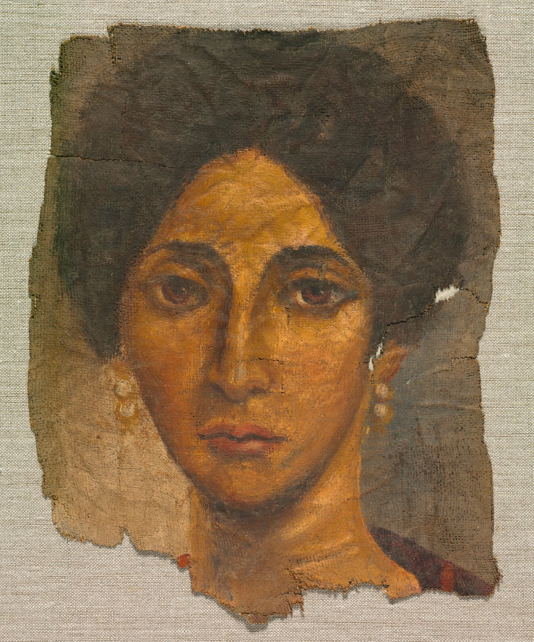 Retrato Funerário de uma Mulher, c.138-192 de Egyptian School