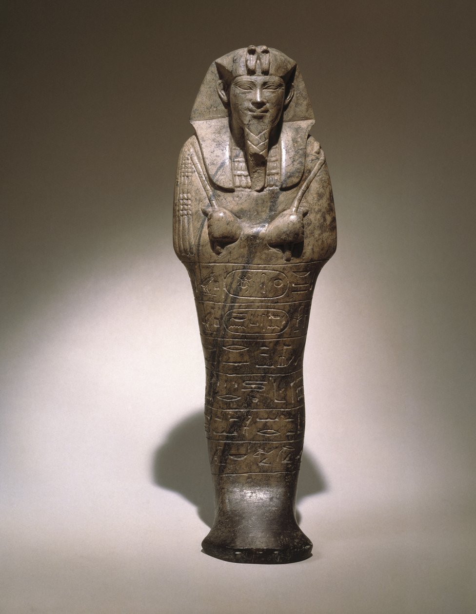 Ushabti de Senkamanseken, da Etiópia (calcário cinza) de Egyptian School