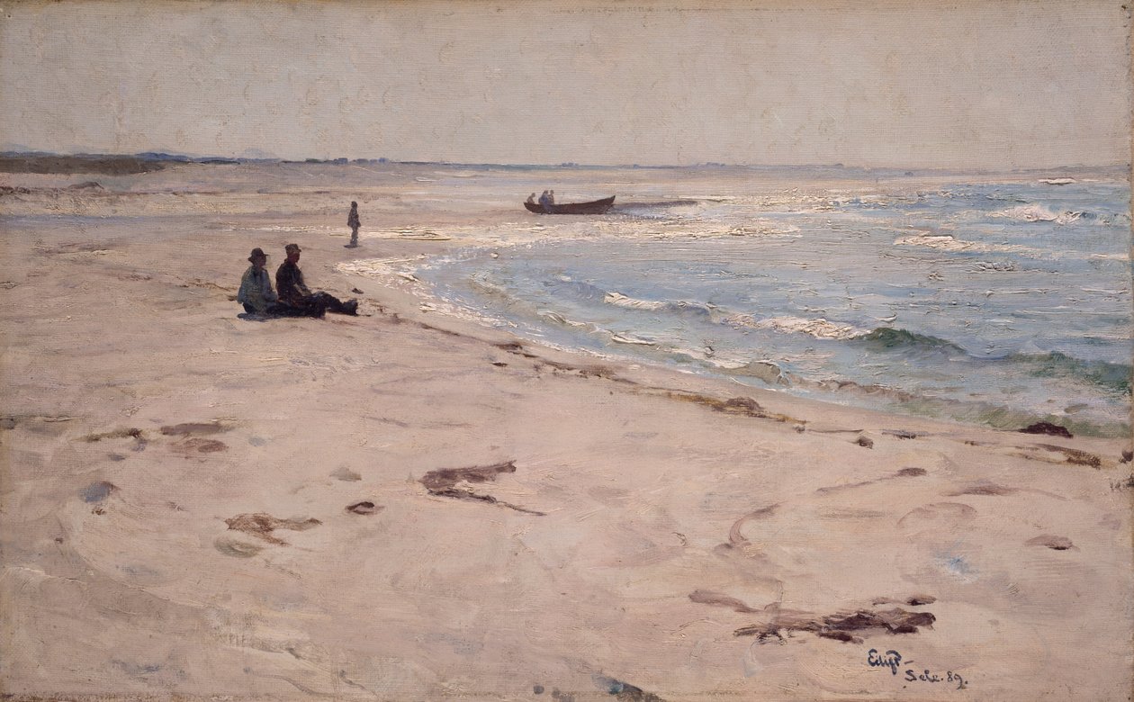 Na praia de Sele de Hjalmer Eilif Emanuel Peterssen