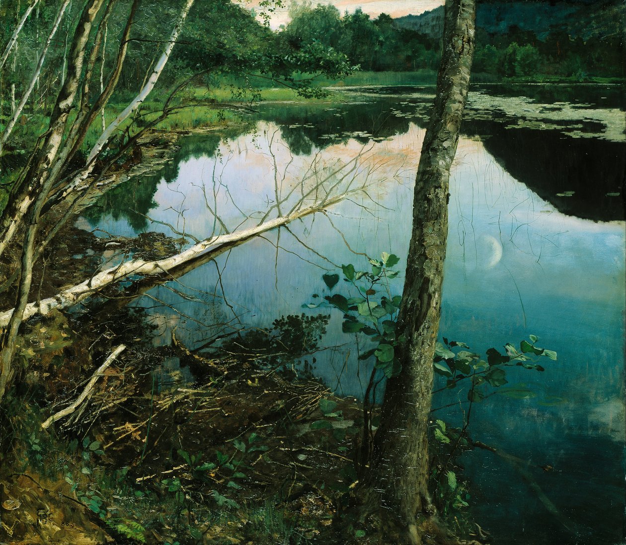 Noite de Verão de Hjalmer Eilif Emanuel Peterssen