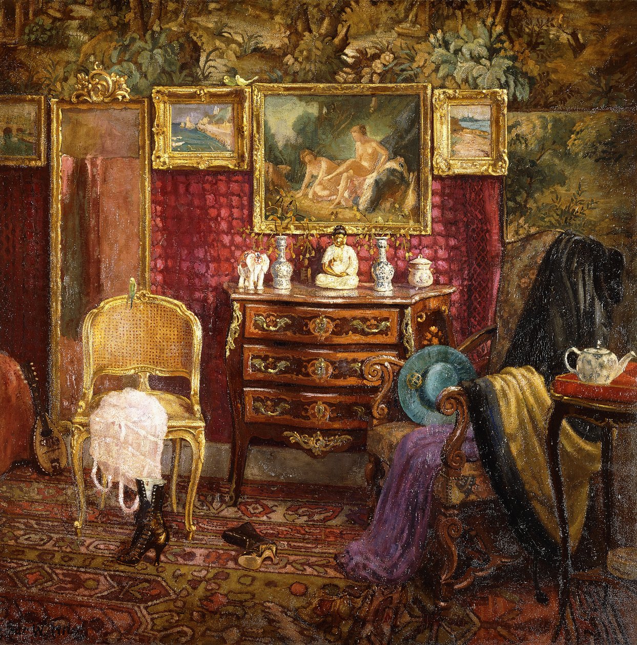 Um Interior de um Boudoir de Einar Wegener