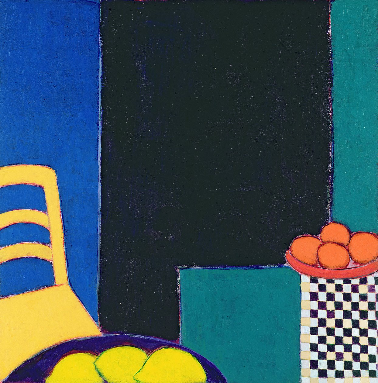 Laranjas e Limões, 2002 (acrílico sobre papel) de Eithne Contemporary Artist Donne
