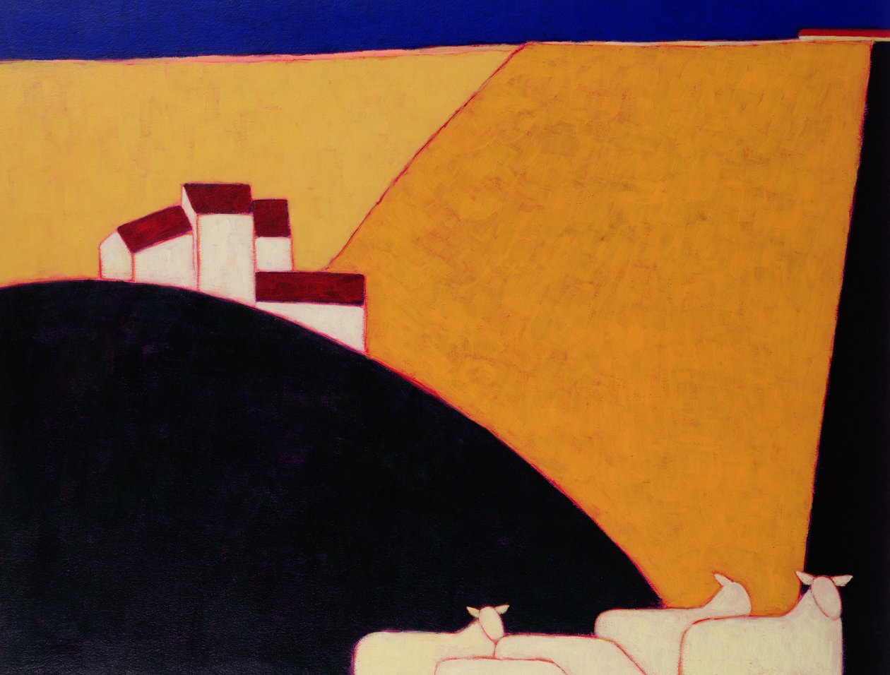 Toscana Campagna, 1999 (acrílico sobre papel) de Eithne Contemporary Artist Donne