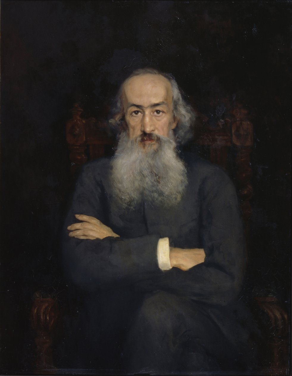 Retrato do historiador Konstantin Nikolayevich Bestuzhev-Ryumin 1829-1897, 1889 de Ekaterina Sergeevna Zarudnaya Kavos