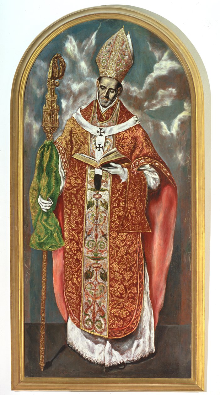 Saint Ildefonsus, uma cópia do original no Escorial de El Greco