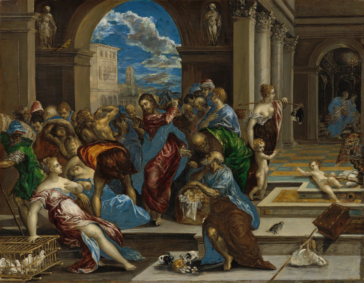 Cristo purificando o templo de El Greco