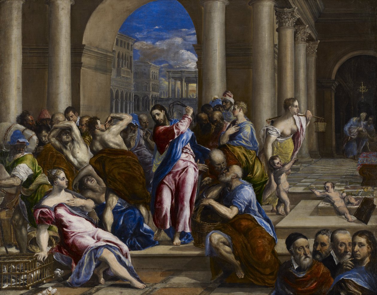 Cristo dirigindo os cambistas do templo de El Greco