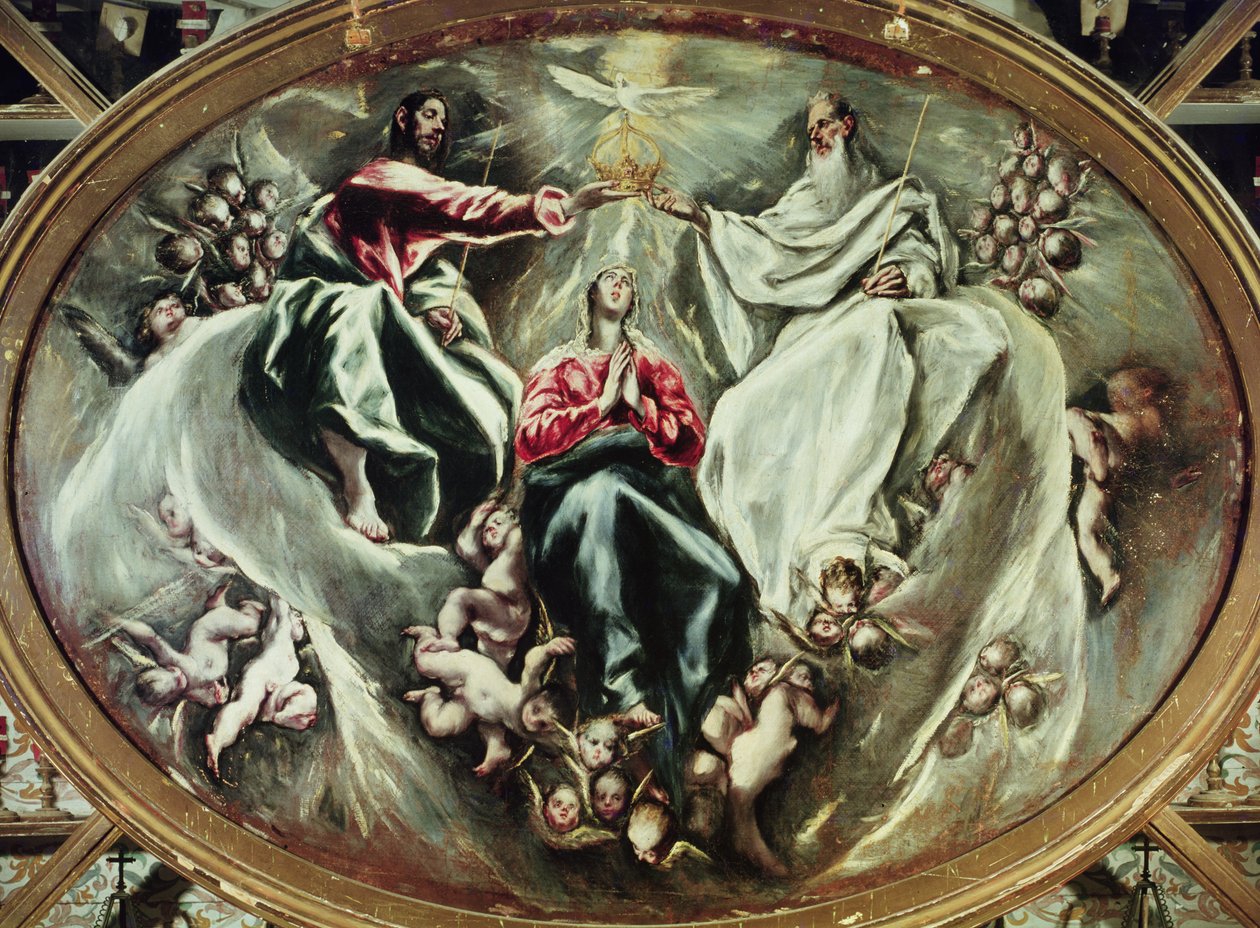 Coroação da Virgem, 1597-1603 de El Greco