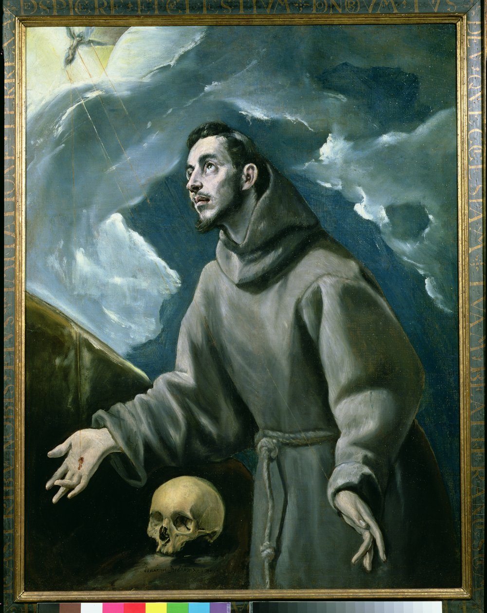 São Francisco recebendo os estigmas de El Greco