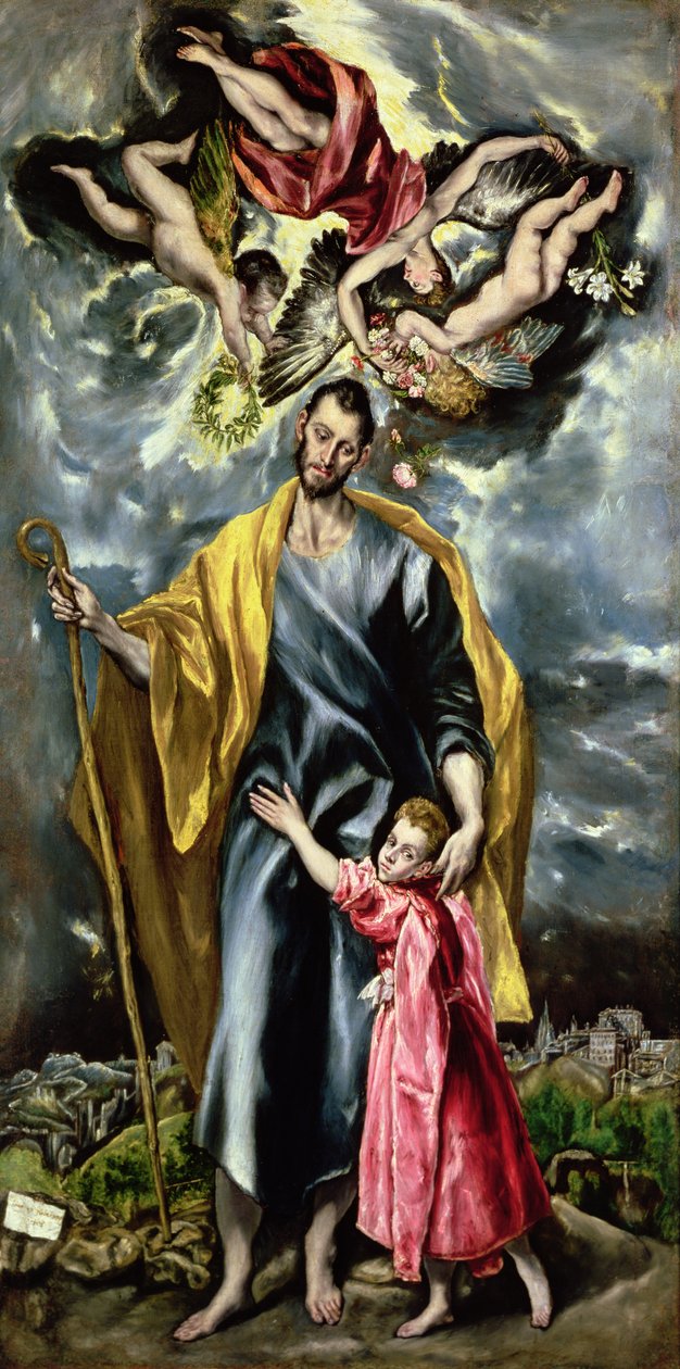 São José e o Menino Jesus, 1597-99 de El Greco
