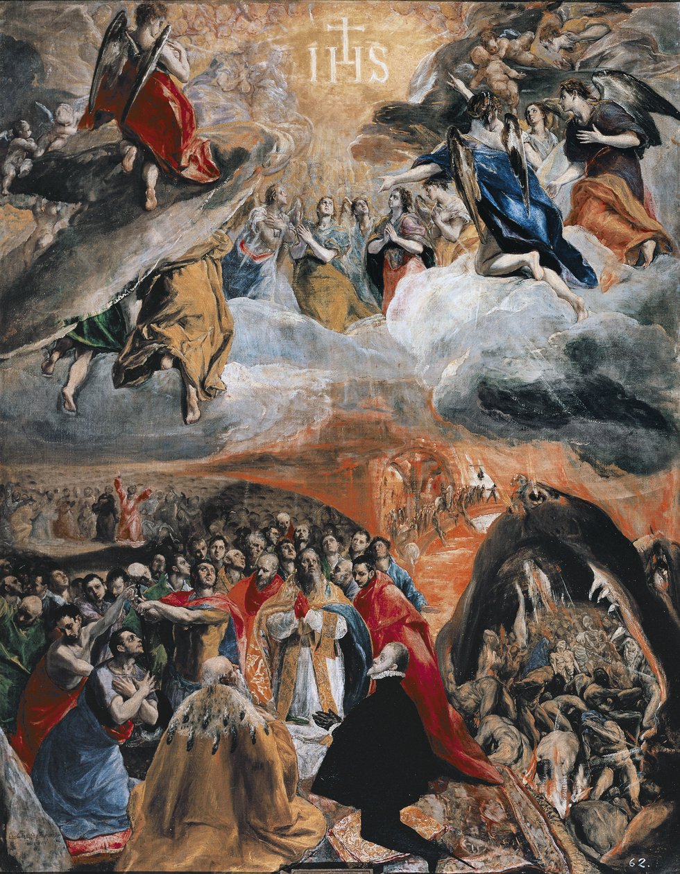 A adoração do nome de Jesus, c.1578 de El Greco
