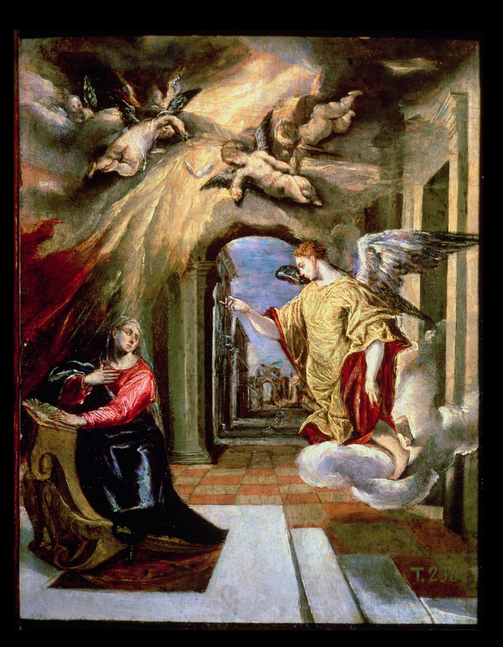 A Anunciação, c.1570-73 de El Greco