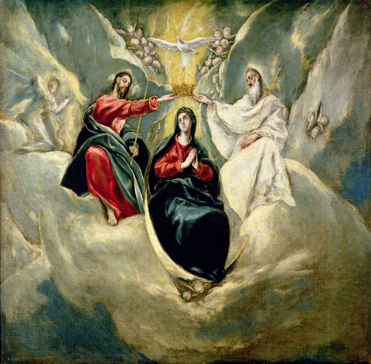 A coroação da virgem, c.1591-92 de El Greco