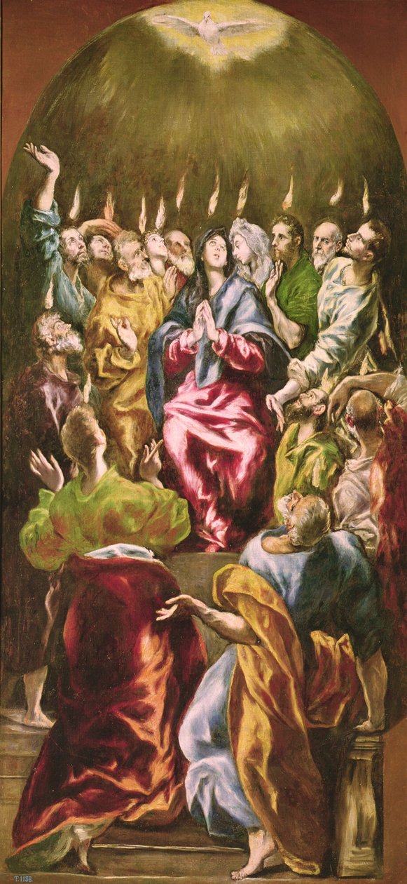 O Pentecostes, c.1604-14 de El Greco