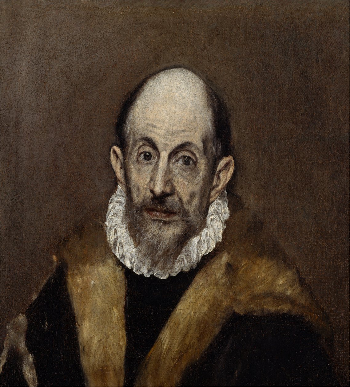 Retrato de um velho, c. 1590-1600 (óleo sobre tela) de El Greco