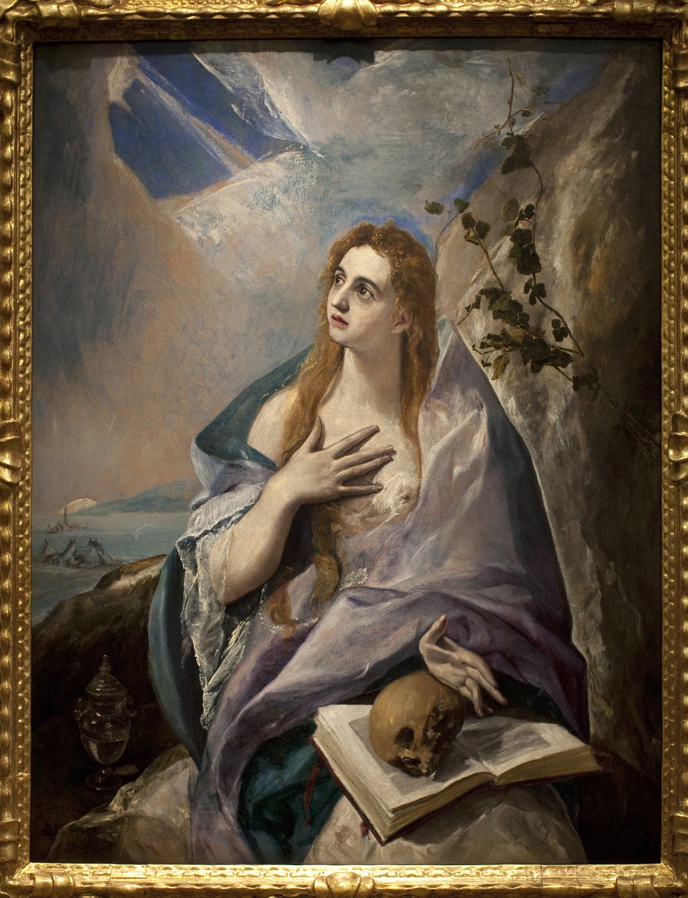 Madeleine Penitente. Pintura de Domenikos Theotokopoulos dit El Greco (1541-1614), óleo sobre tela de El Greco