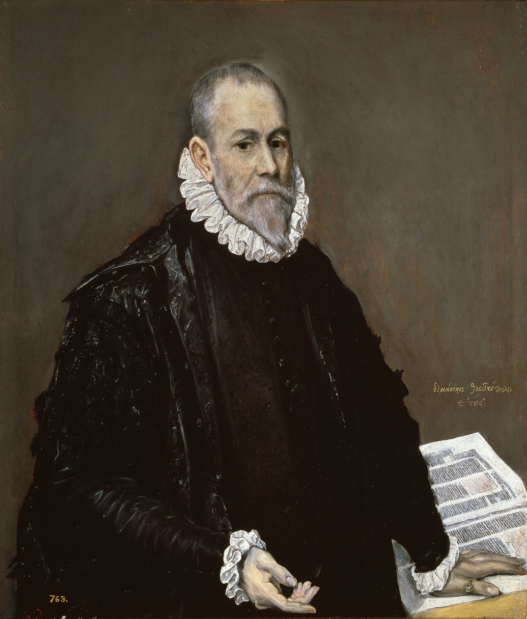 "Portrait de medecin" (Retrato de um médico) Peinture de Domenikos Theotokopoulos dit El Greco (1541-1614) 1582-1585 Óleo sobre tela Dim 96x82 cm Museo del Prado, Madrid de El Greco