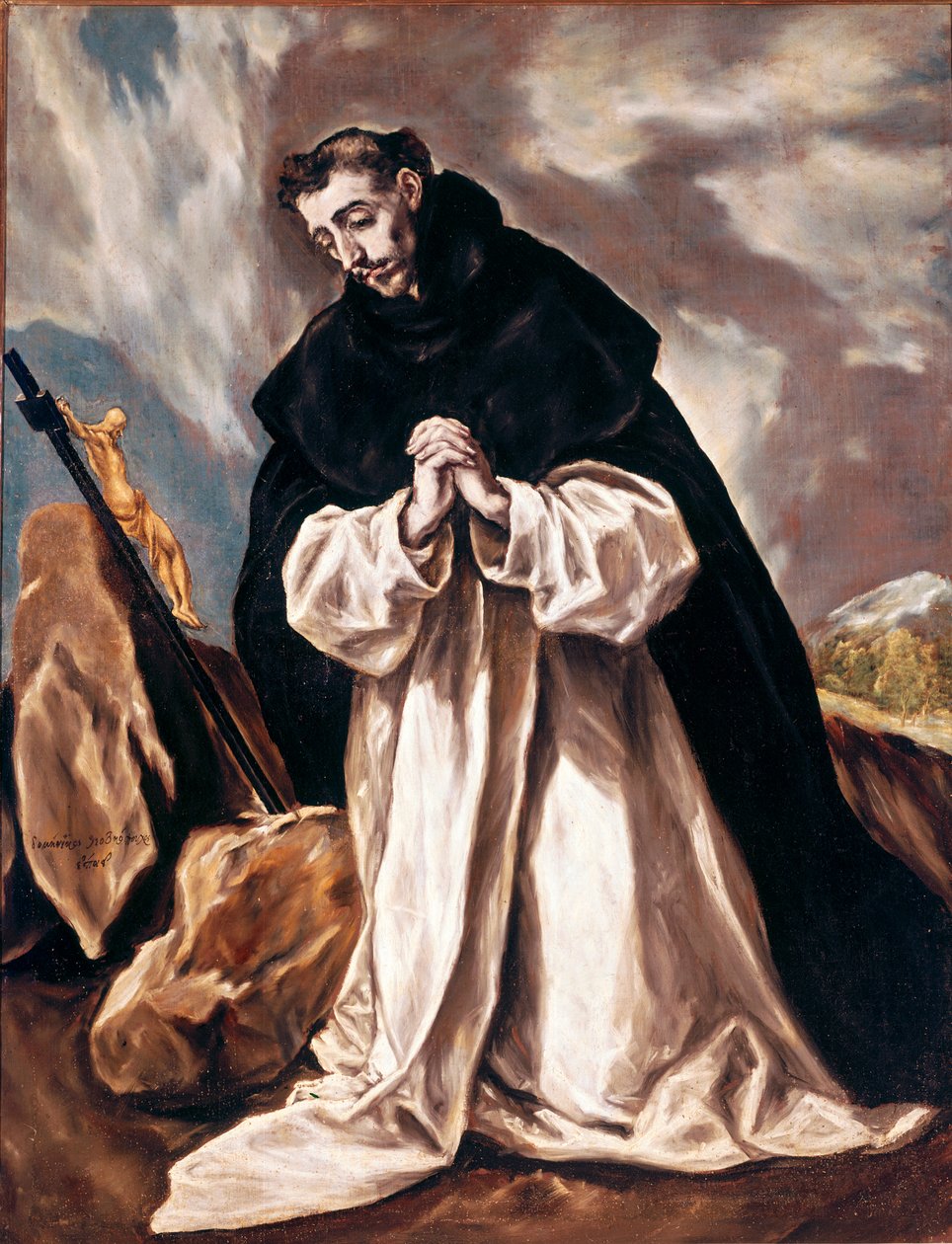 Santa Domingas em oração Pintura de Domenikos Theotokopoulos dit El Greco (1541-1614) 1598-1603 Sol. 120x88 cm Catedral de Toledo (Toledo) de El Greco
