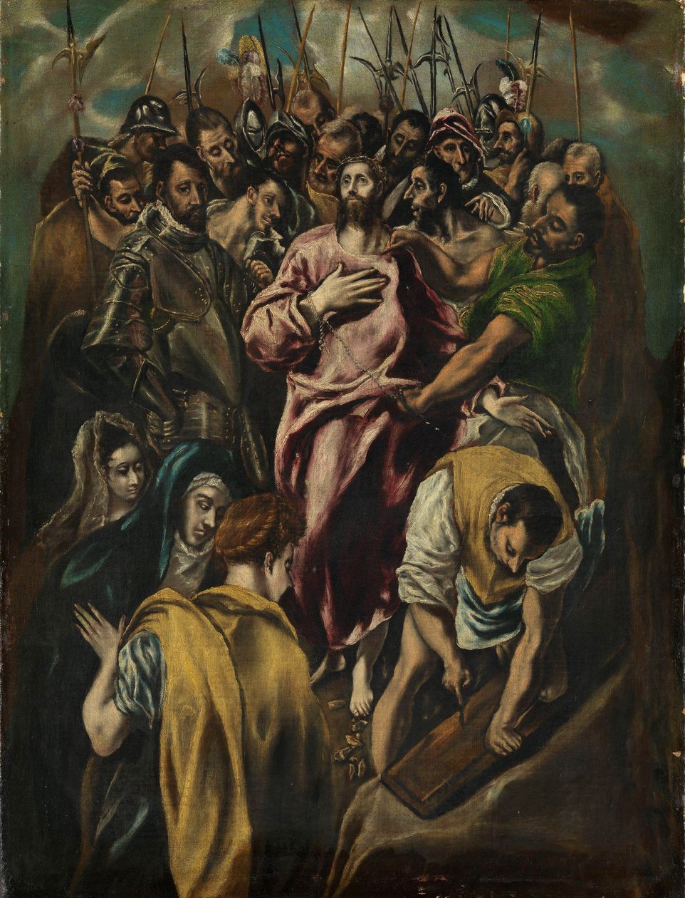 O Desrobing de Cristo, c.1600 (óleo sobre tela) de El Greco