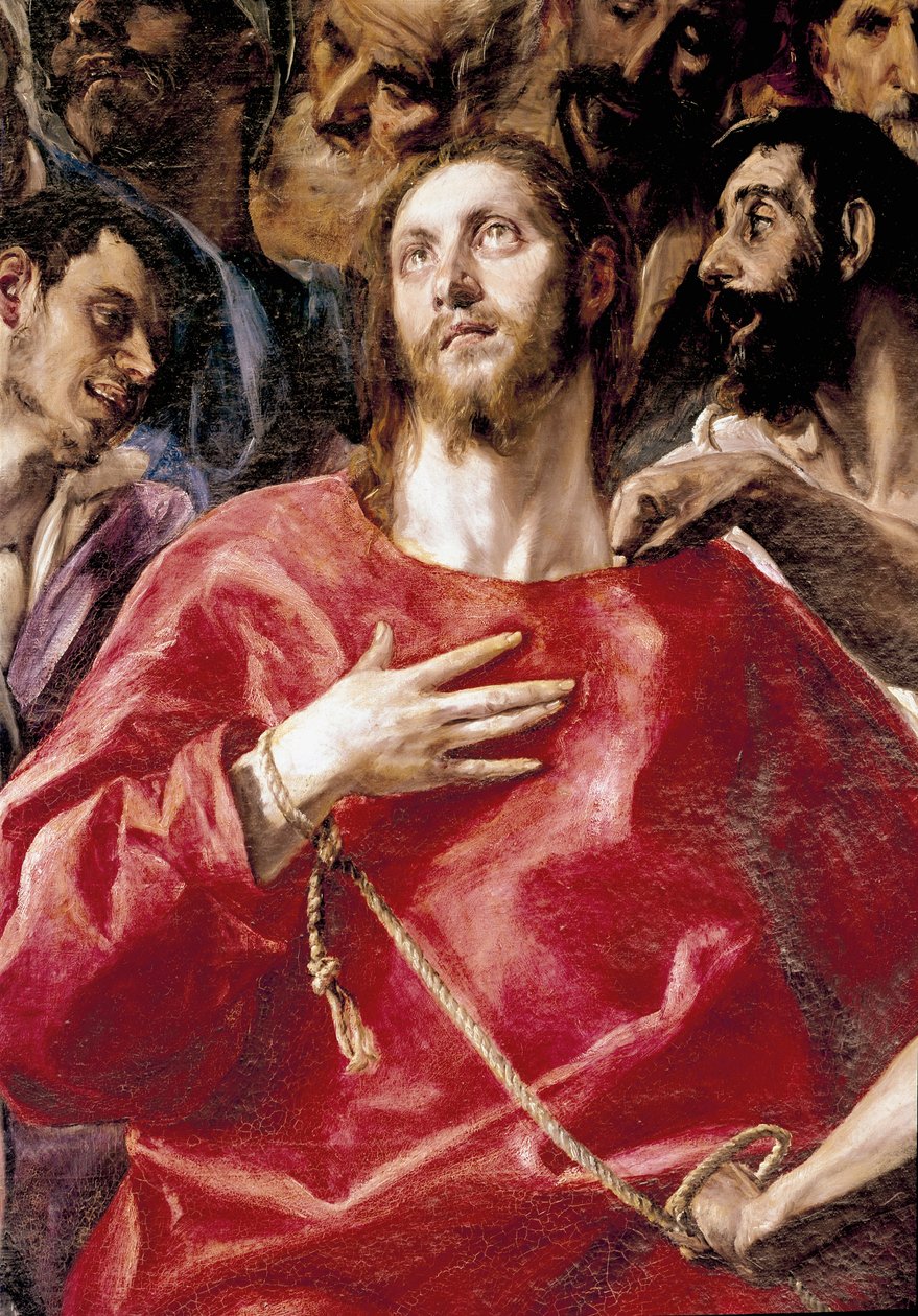 O escárnio de Cristo. Pintura de Domenikos Theotokopoulos dit El Greco (1540-1614) de El Greco