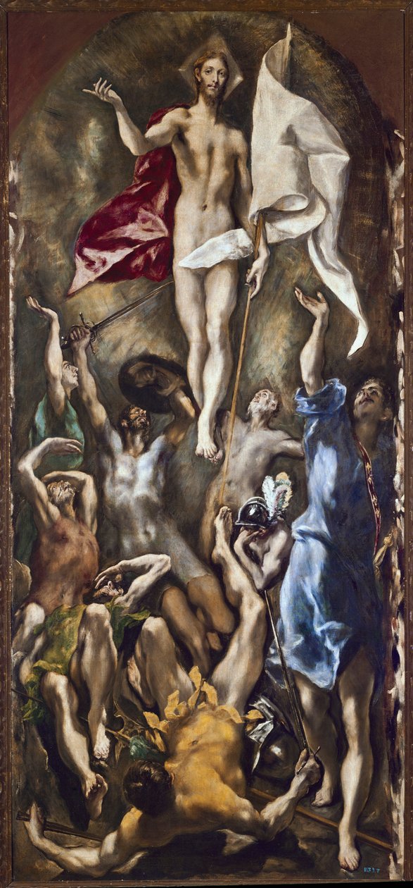 A ressurreição de Cristo (óleo sobre tela de El Greco