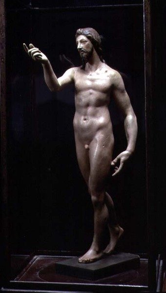 Cristo ressuscitado (gesso pintado) de El Greco