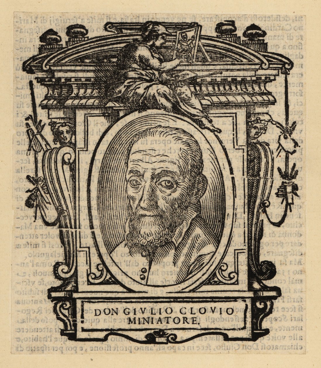 Retrato de Giorgio Giulio Clovio, iluminador, miniaturista e pintor nascido na Croácia, ativo na Itália renascentista. de El Domenico (after) Greco