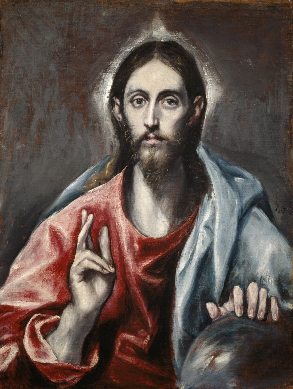 Cristo abençoando («O Salvador do Mundo») de El Greco