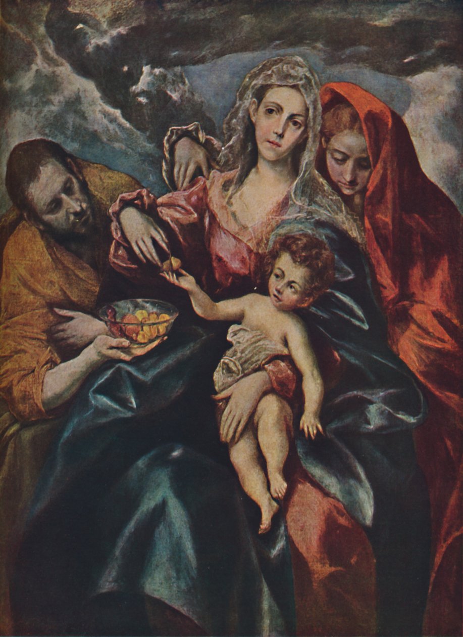 Heilige Familie, A Sagrada Família, c1590, 1938 de El Greco