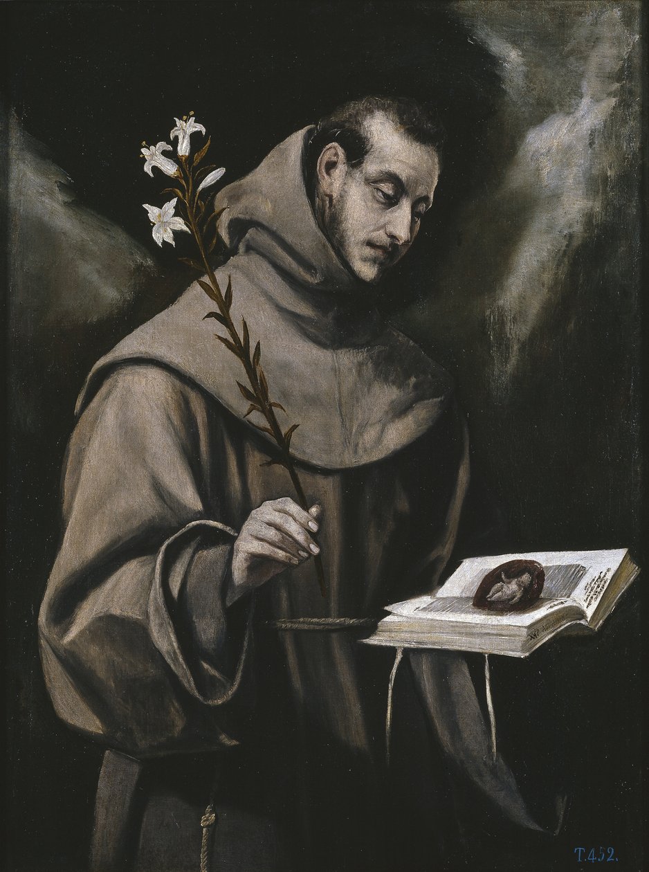 Santo Antônio de Pádua, c. 1580 de El Greco
