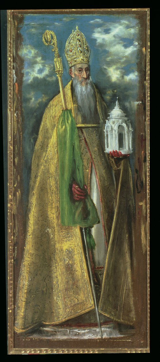 Santo Agostinho de Hipona (354-430) 1590 de El Greco