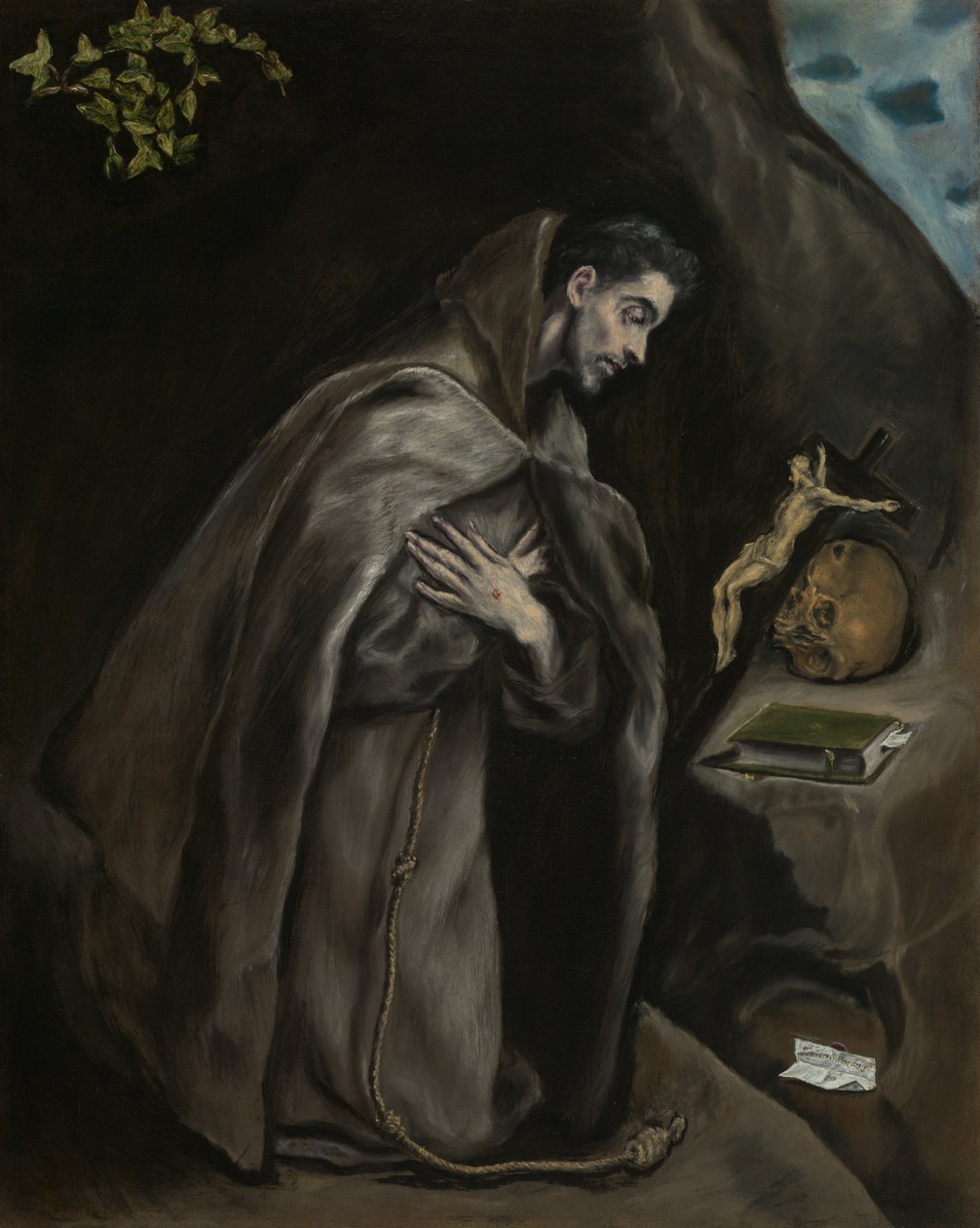 São Francisco ajoelhado em meditação de El Greco