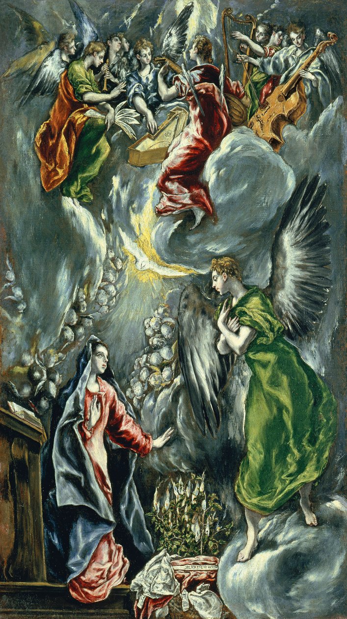 Inglês: A Anunciação Anunciação de El Greco