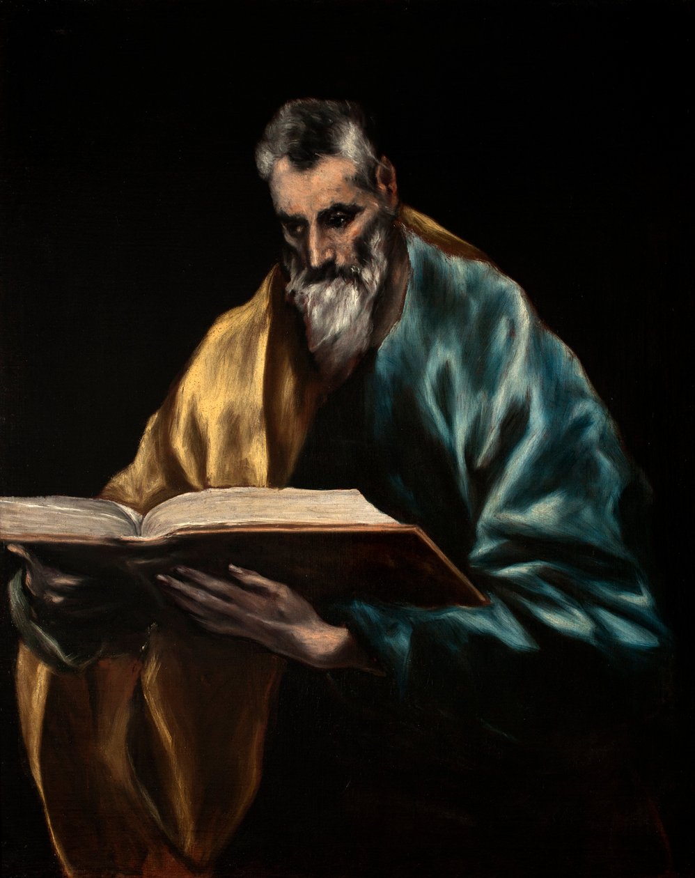 Espanhol: Simón el Zelote Apóstolo São Simão de El Greco