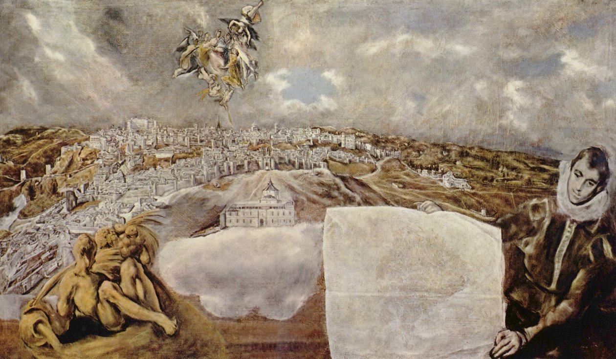 Espanhol:  Vista e plano de Toledo Vista e plano de Toledo de El Greco