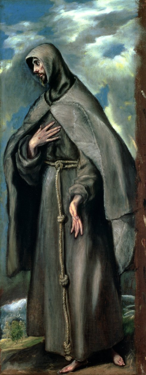São Francisco de Assis (c.1182-1220) de El Greco