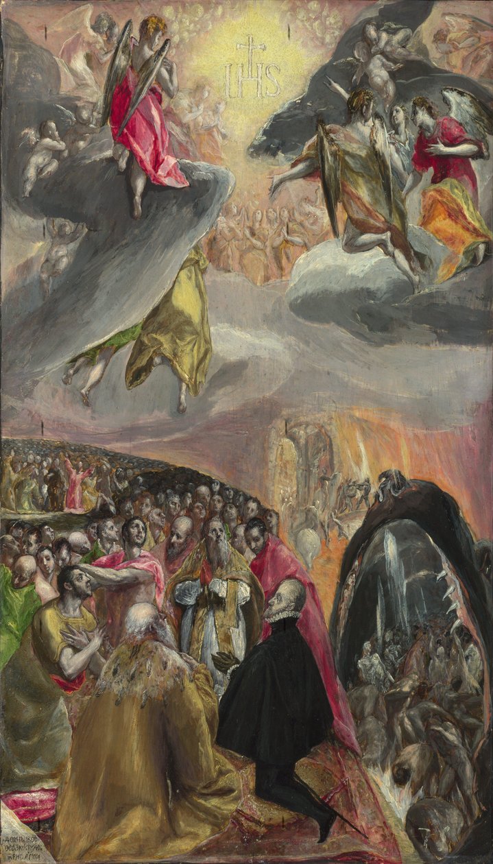 A adoração do nome de Jesus de El Greco