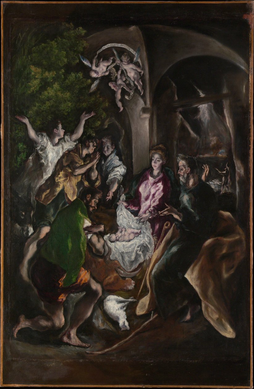 A adoração dos pastores, c.1605-10 de El Greco