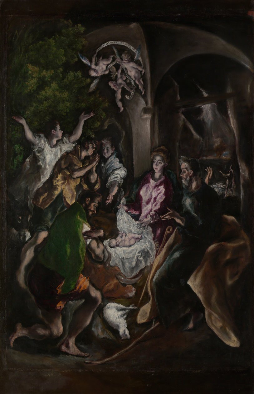 A Adoração dos Pastores, ca. 1605-10. de El Greco