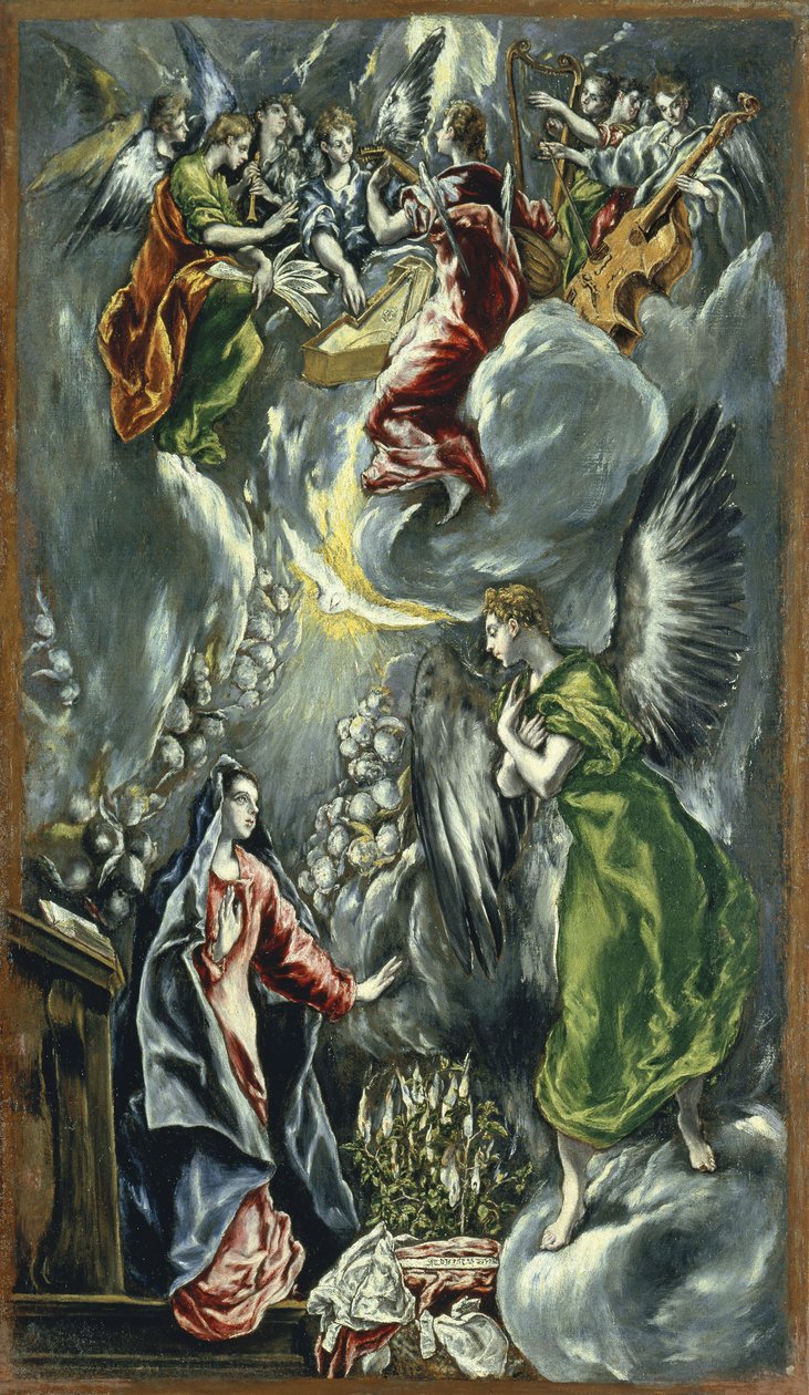 A Anunciação, ca 1596-1600 de El Greco