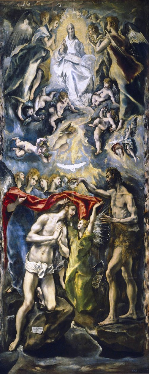 O Batismo de Cristo de El Greco