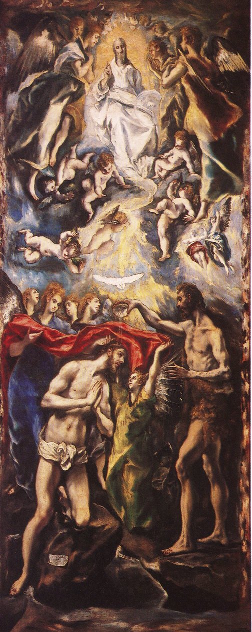 O Batismo de Cristo de El Greco
