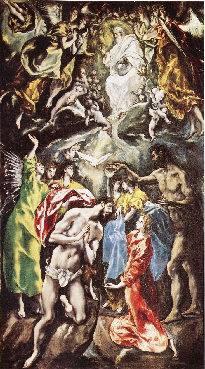O Batismo de Cristo de El Greco