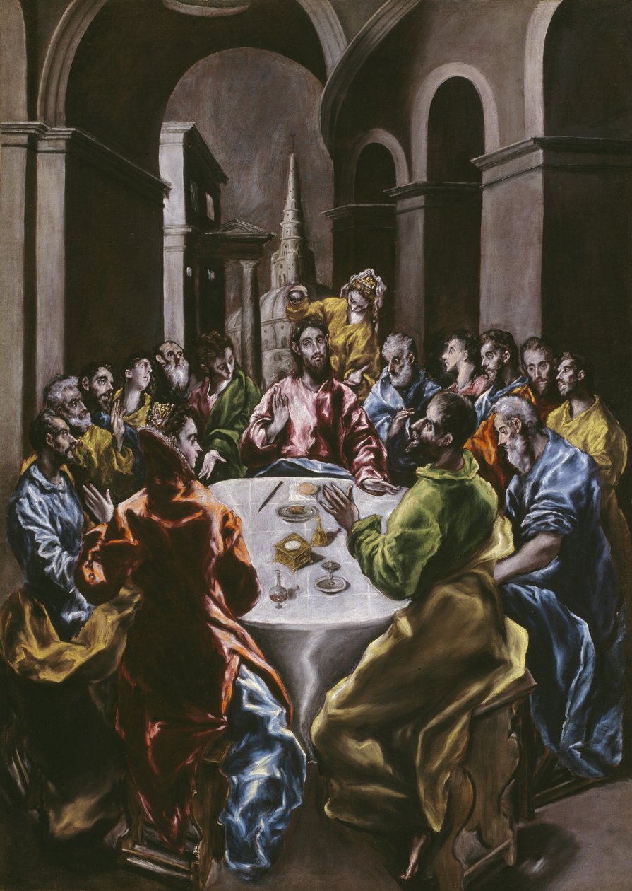 A Festa na Casa de Simão, 1608-14 de El Greco