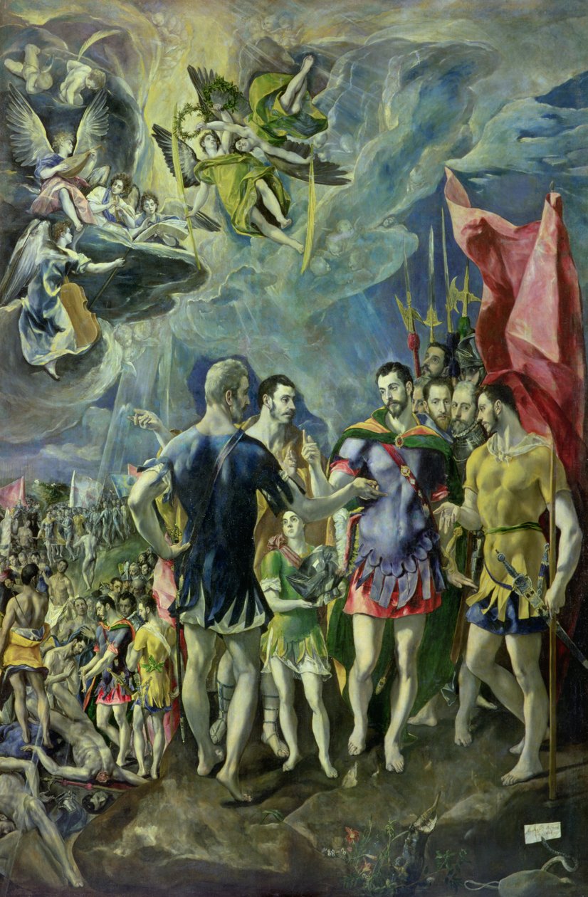 O Martírio de São Maurício, 1580-83 (para detalhes ver 62092) de El Greco