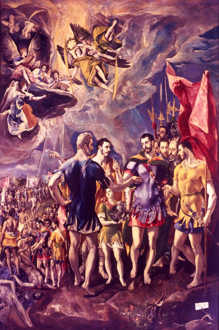 O martírio de São Maurício, 286 c1580-1581 de El Greco