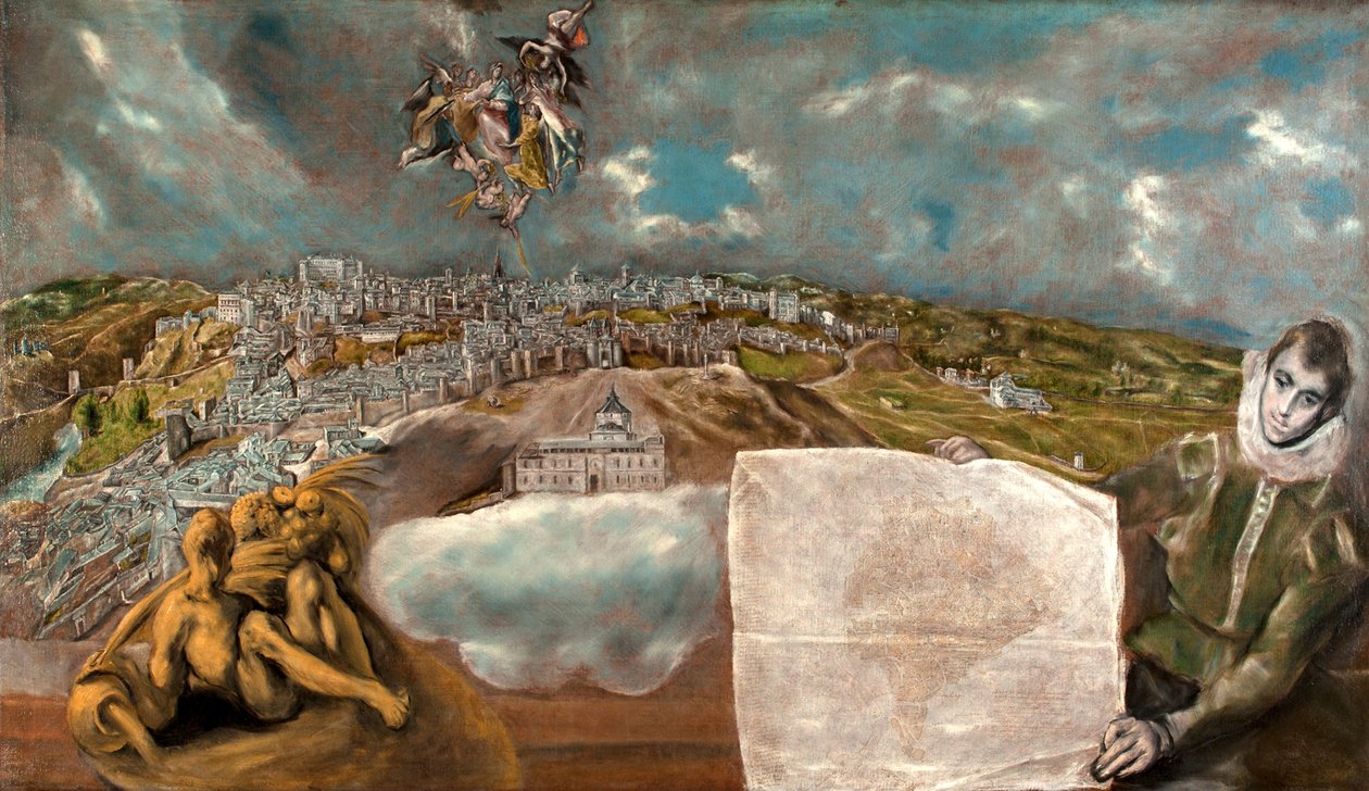 Visão e plano de Toledo de El Greco
