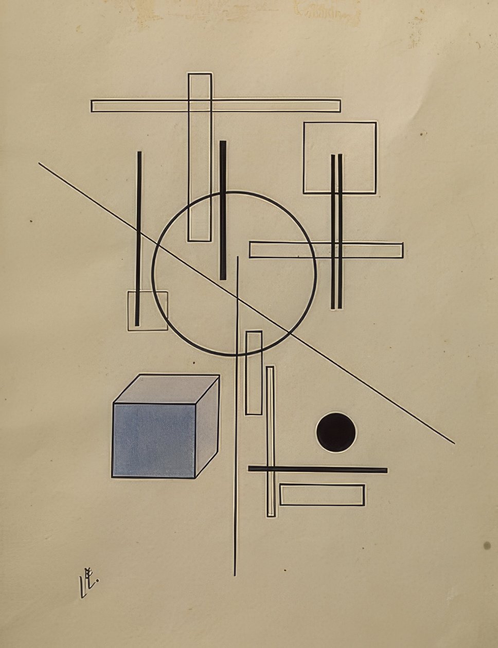 Composição. 1920 de Eliezer Markowich Lissitzky