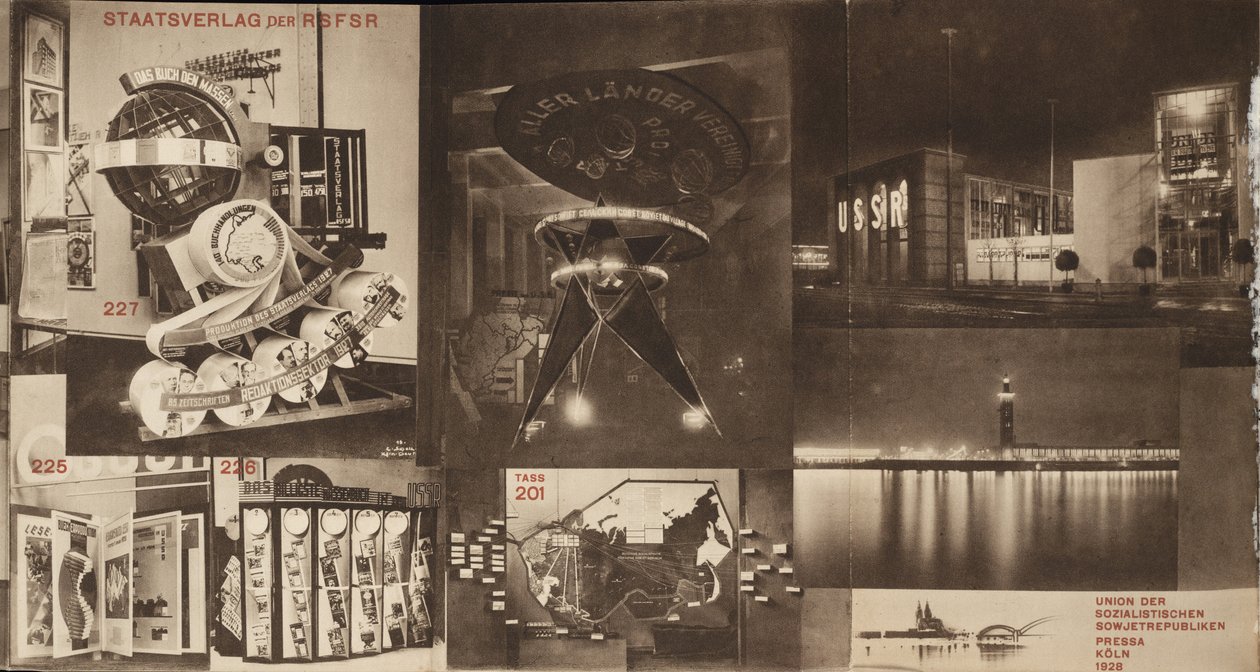 URSS. Catálogo do pavilhão soviético na International Press Exhibition, Colônia, 1928 de Eliezer Markowich Lissitzky