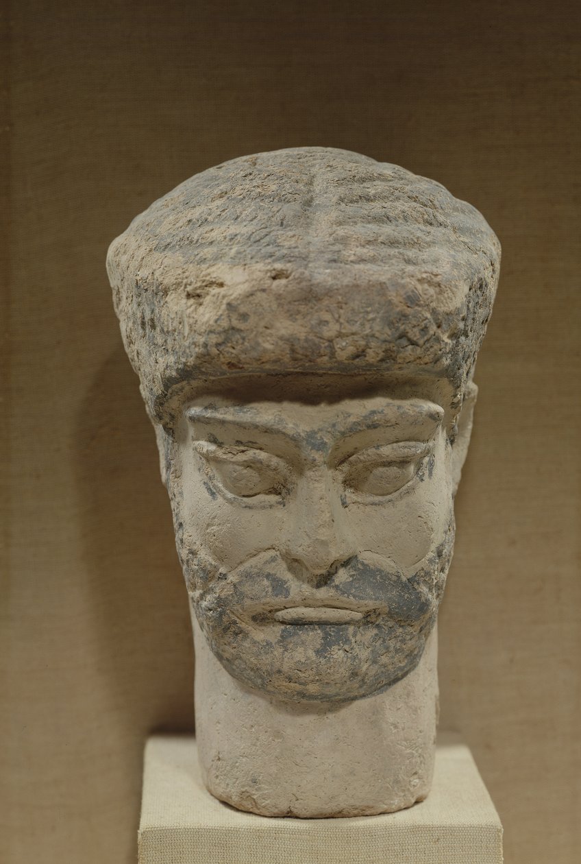 Cabeça de um homem barbudo, c.1800 aC de Elamite